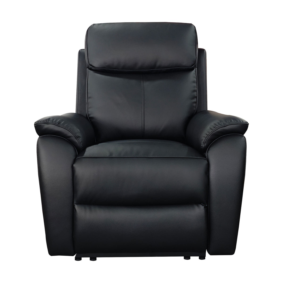 Aspire Kingsmere Grade B Black Leather Power Recliner Armchair RRP £599