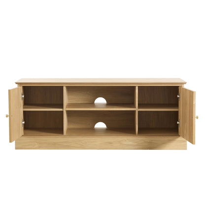 Dusk Ruby Grade B Light Wood TV Unit for TVs up to 60" RRP £219