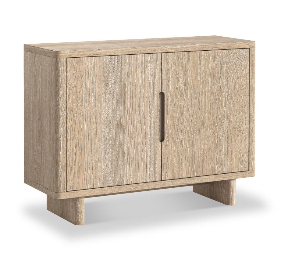 Roseland Grade B Furniture Mylor Washed Oak 2 Door Sideboard RRP £415