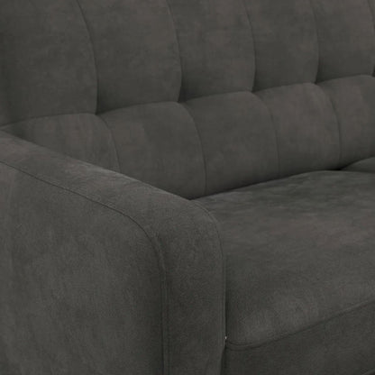 Roseland Grade B Furniture Morgan Graphite Grey Microfiber Blend 3 Seater Sofa RRP £500