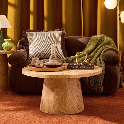 DUS-CC2-09115 Grade-B Dusk Talia Coffee Table - Light Burl Effect RRP £129.00