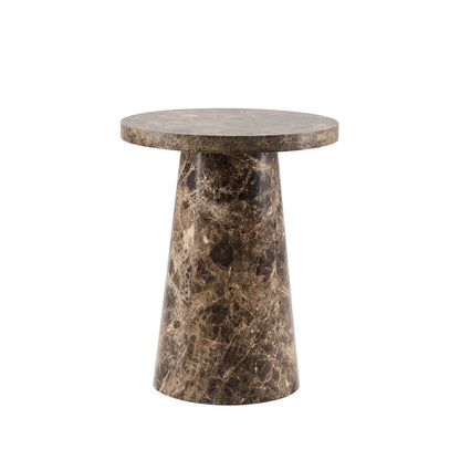 DUS-CC2-08541 Grade-B Dusk Talia Side Table - Dark Marble Effect RRP £70.00
