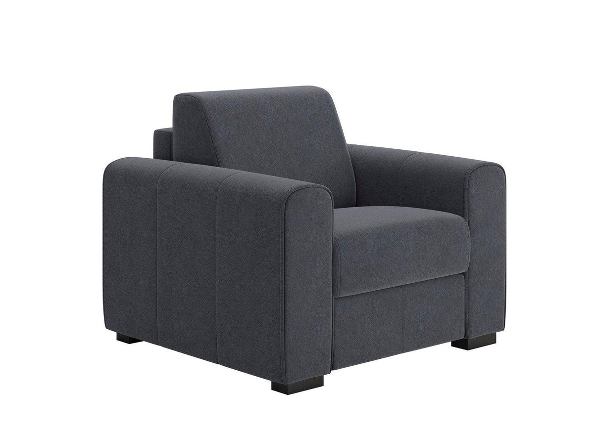 Dreams Verona Grade B Grey Soft Touch Fabric Armchair RRP £549