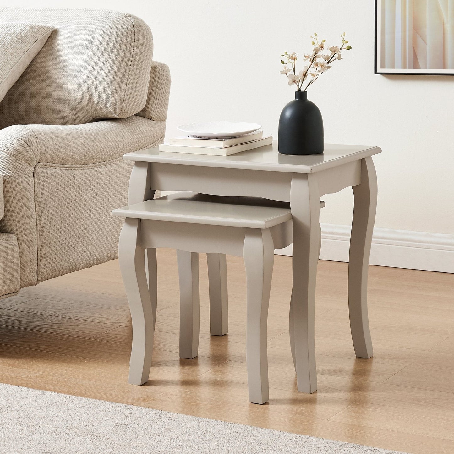 Dusk Amelie Nesting Side Table - Taupe (ref DUS-APM-20488) RRP £124