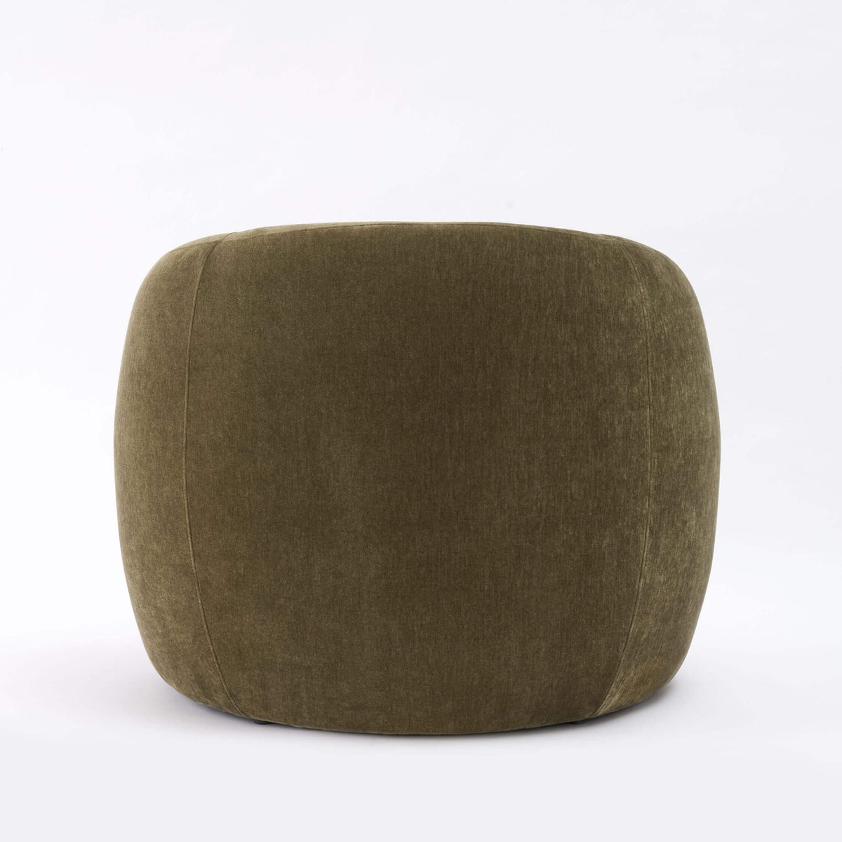 Dreams Geneva Grade B Olive Green Chenille Touch Round Occasional Chair RRP £599