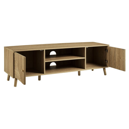 Dusk Grade B Dora Light Wood TV Unit for TVs up to 60" RRP £209