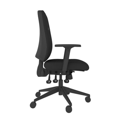 Posturite Grade B Positiv ME600 Black Square Back Ergonomic Office Chair RRP £544