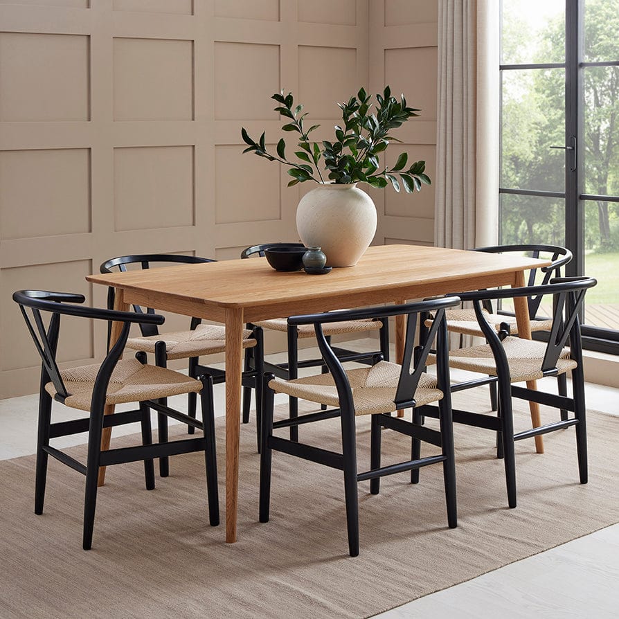 Dusk Heidi Grade B Natural Solid Oak 4-6 Seater Dining Table RRP £399