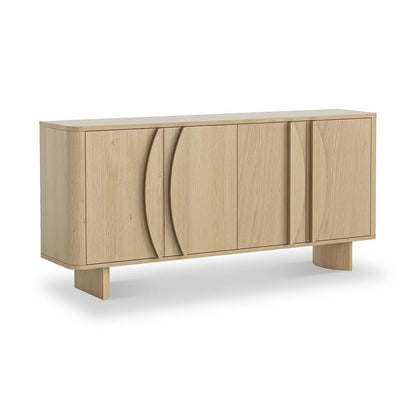 Roseland Grade B Furniture Whitstone Light Oak 4 Door Large Sideboard RRP £680