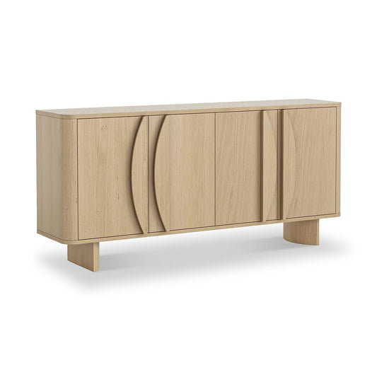 Roseland Grade B Furniture Whitstone Light Oak 4 Door Large Sideboard RRP £680