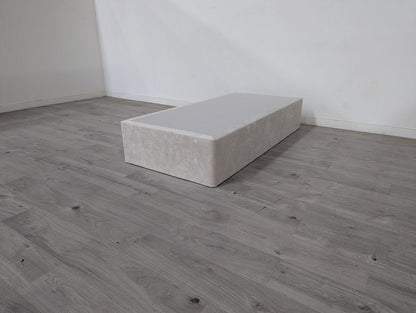 Sleepright Grade B Gemma Ivory Velvet Single 2 Drawer Storage Divan Bed Base RRP £350