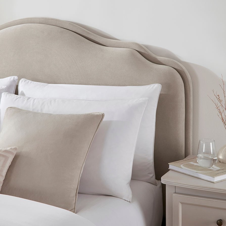 Dusk Grade B Wiltshire Stone Matte Velvet Small Double Ottoman Storage Bed RRP £379