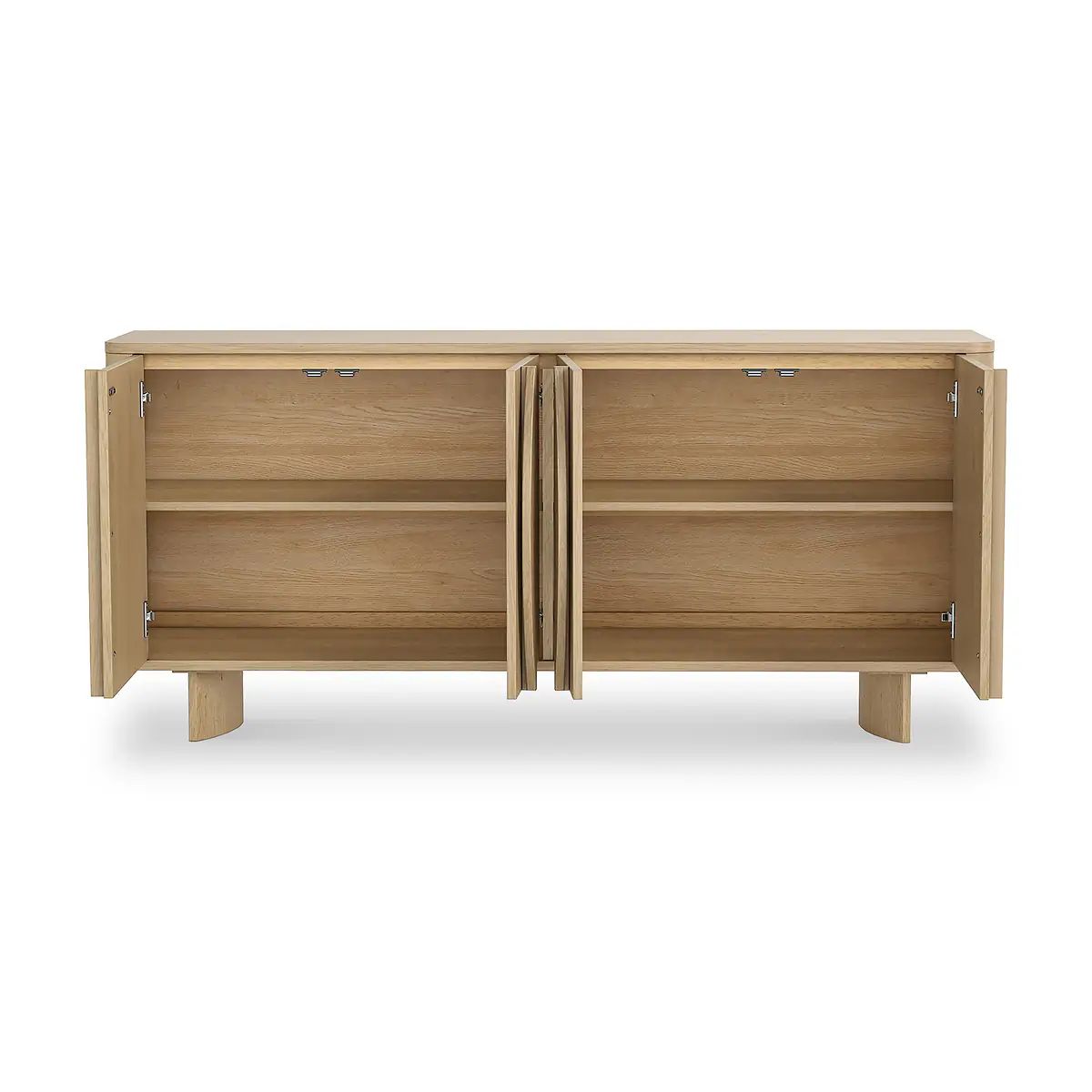 Roseland Grade B Furniture Whitstone Light Oak 4 Door Large Sideboard RRP £680