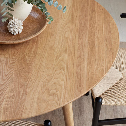 Dusk Heidi Grade B Natural Solid Oak 4-6 Seater Round Dining Table RRP £399