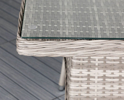 Rattan Grade B Direct Grey Square Outdoor/Garden Dining Table RRP £349