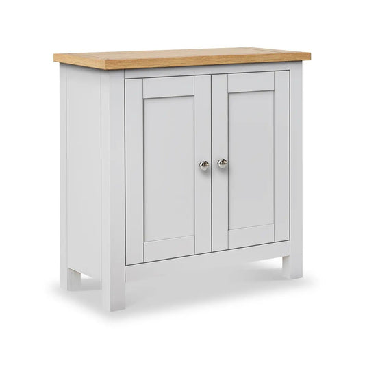 ROS-OUT-01239 Grade-B Roseland Furniture Farro Grey Painted Cupboard RRP £194.95
