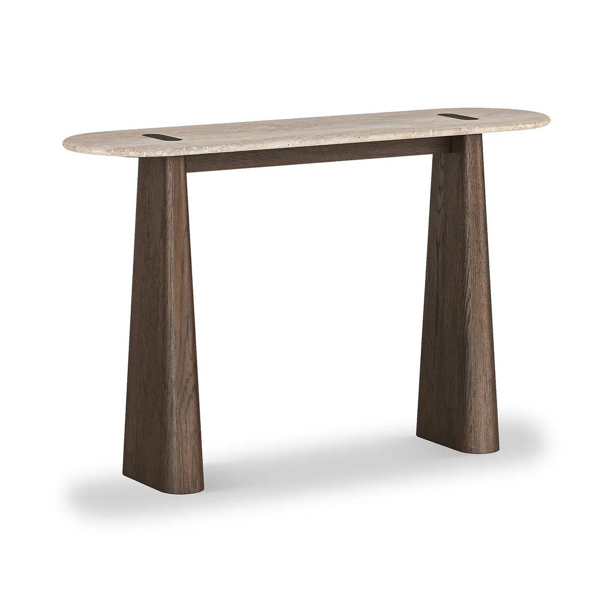 Roseland Grade B Furniture Mylor Travertine Top Console Table RRP £415