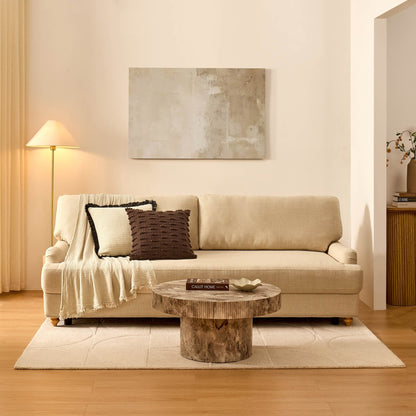 Dusk Hampshire Grade B Beige Linen 3 Seater Sofa Bed RRP £759