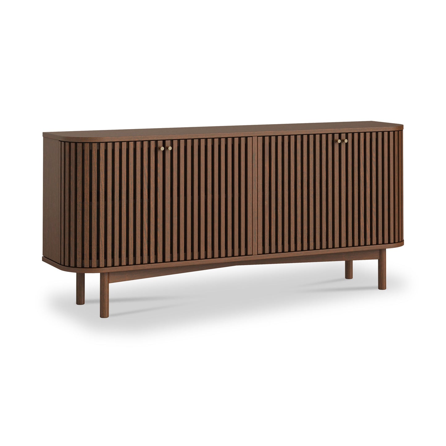Roseland Grade B Furniture Shorwell Dark Oak Slatted Large Sideboard RRP £590