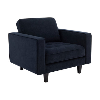 Dusk Sloane Grade B Midnight Navy Velvet Loveseat RRP £299