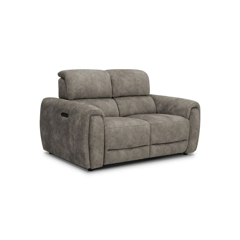 Oak Furnitureland Grade B Arabella Marble Mink 2 Seater Electric Recliner Sofa RRP £1399