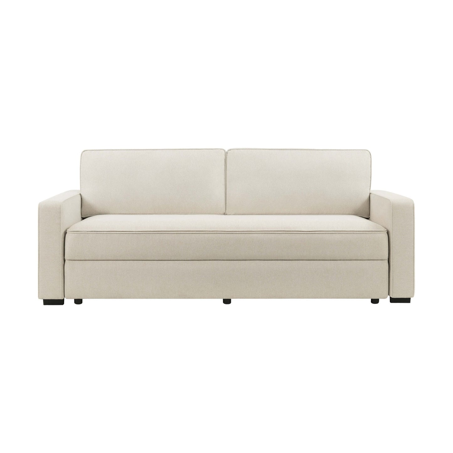 Dusk Soho Grade B Beige Linen Look 2.5 Seater Sofa Bed RRP £799
