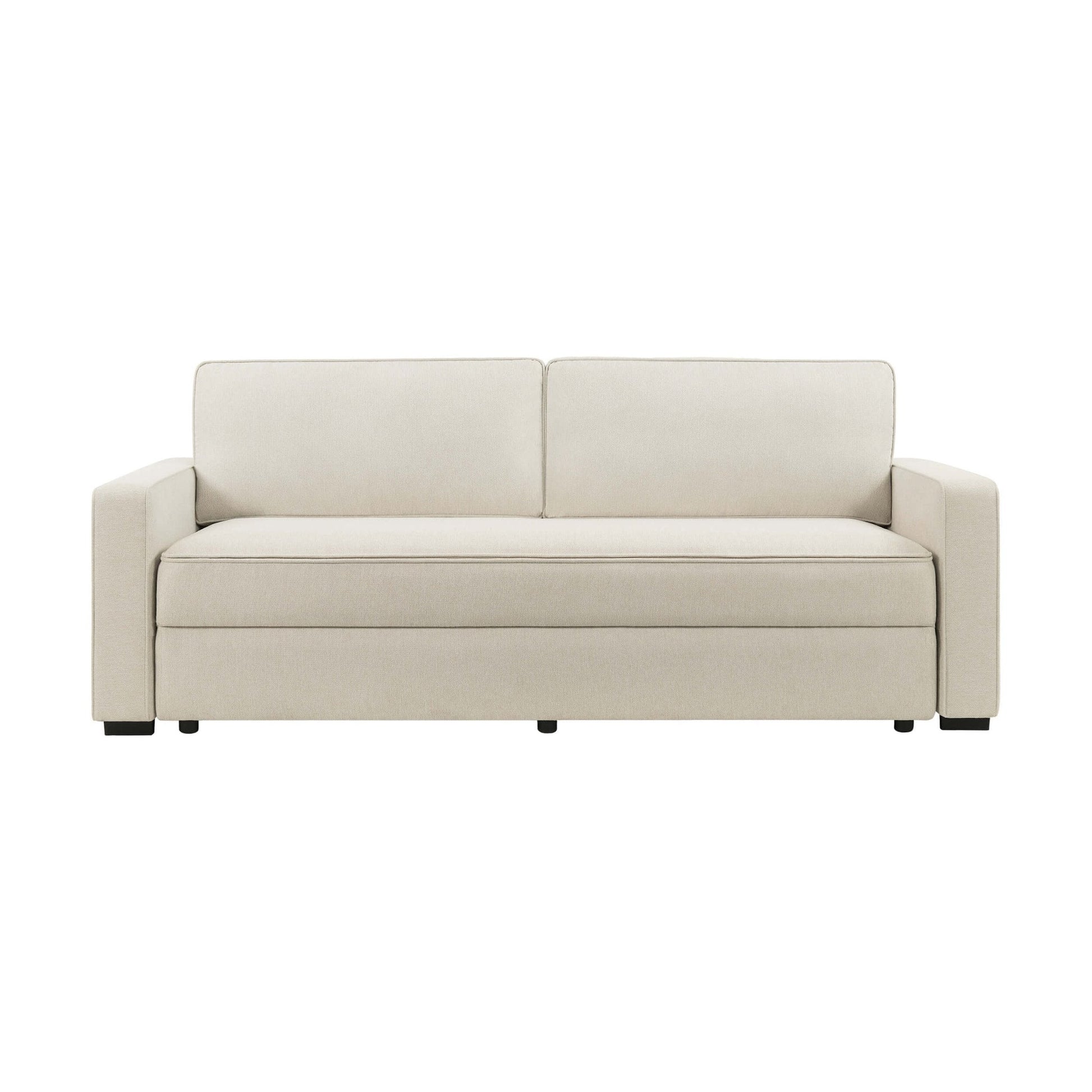 Dusk Soho Grade B Beige Linen Look 2.5 Seater Sofa Bed RRP £799
