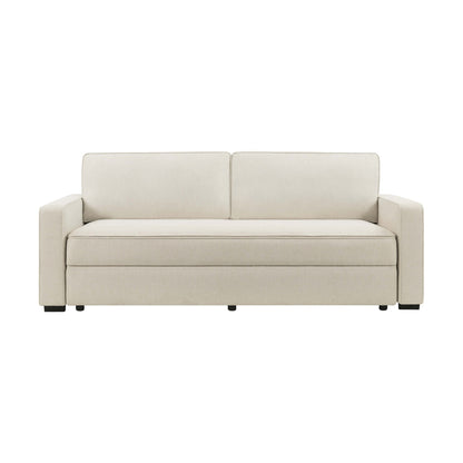 Dusk Soho Grade B Beige Linen Look 2.5 Seater Sofa Bed RRP £799
