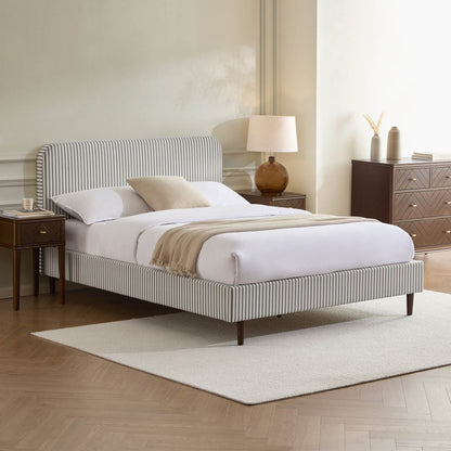 DUS-CC2-06447 Grade-B Dusk Ascot Bed Frame - Sage Stripe - Single RRP £199.00