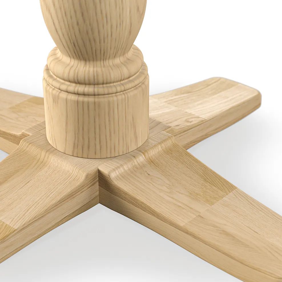 Oak Furnitureland Grade B Henley Natural Oak Round Pedestal Dining Table RRP £900