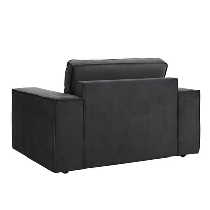 Dusk Grade B Brooklyn Ink Velvet Loveseat RRP £440