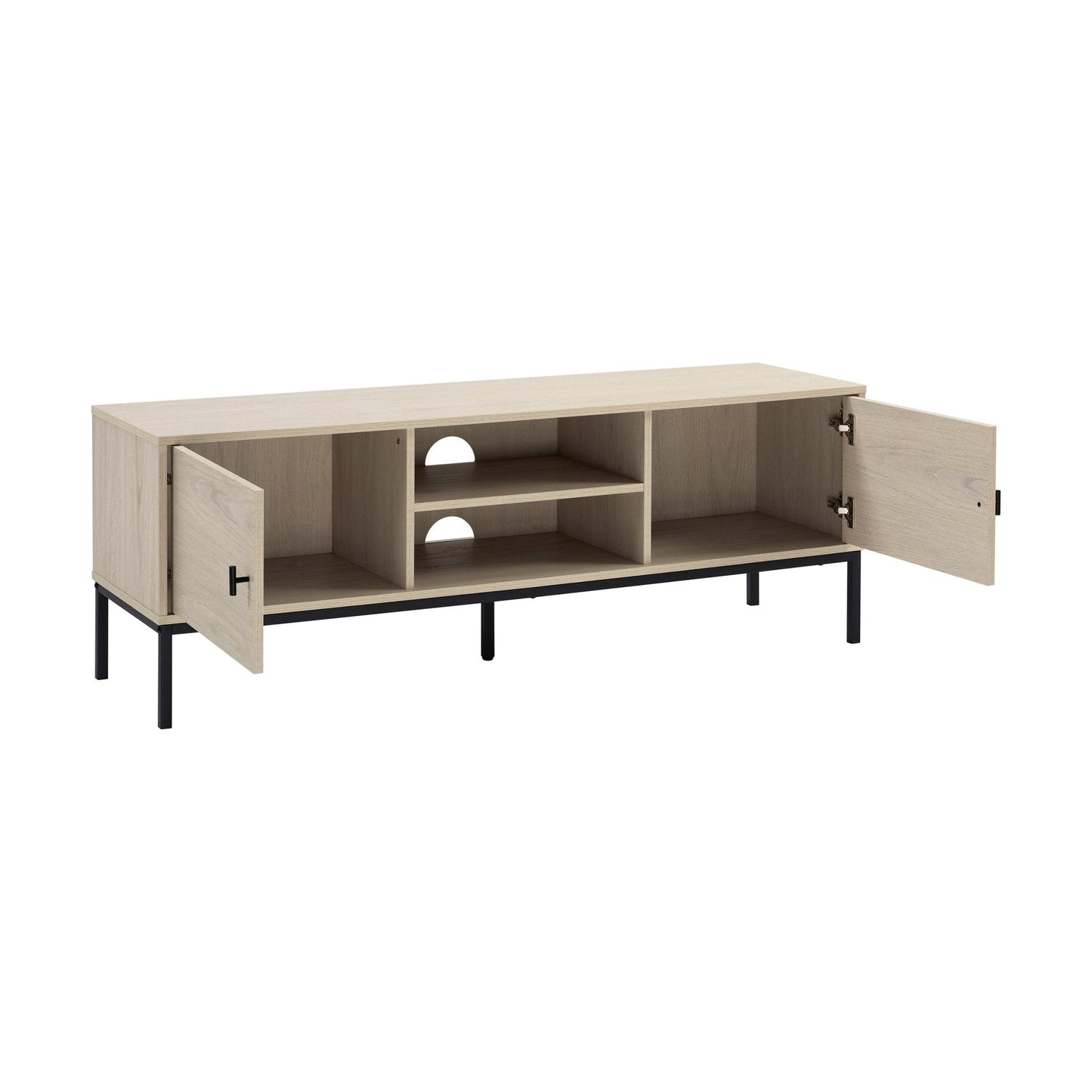DUS-CC2-00285 Grade-B Dusk Willow 140cm TV Unit - Light Wood RRP £134.00