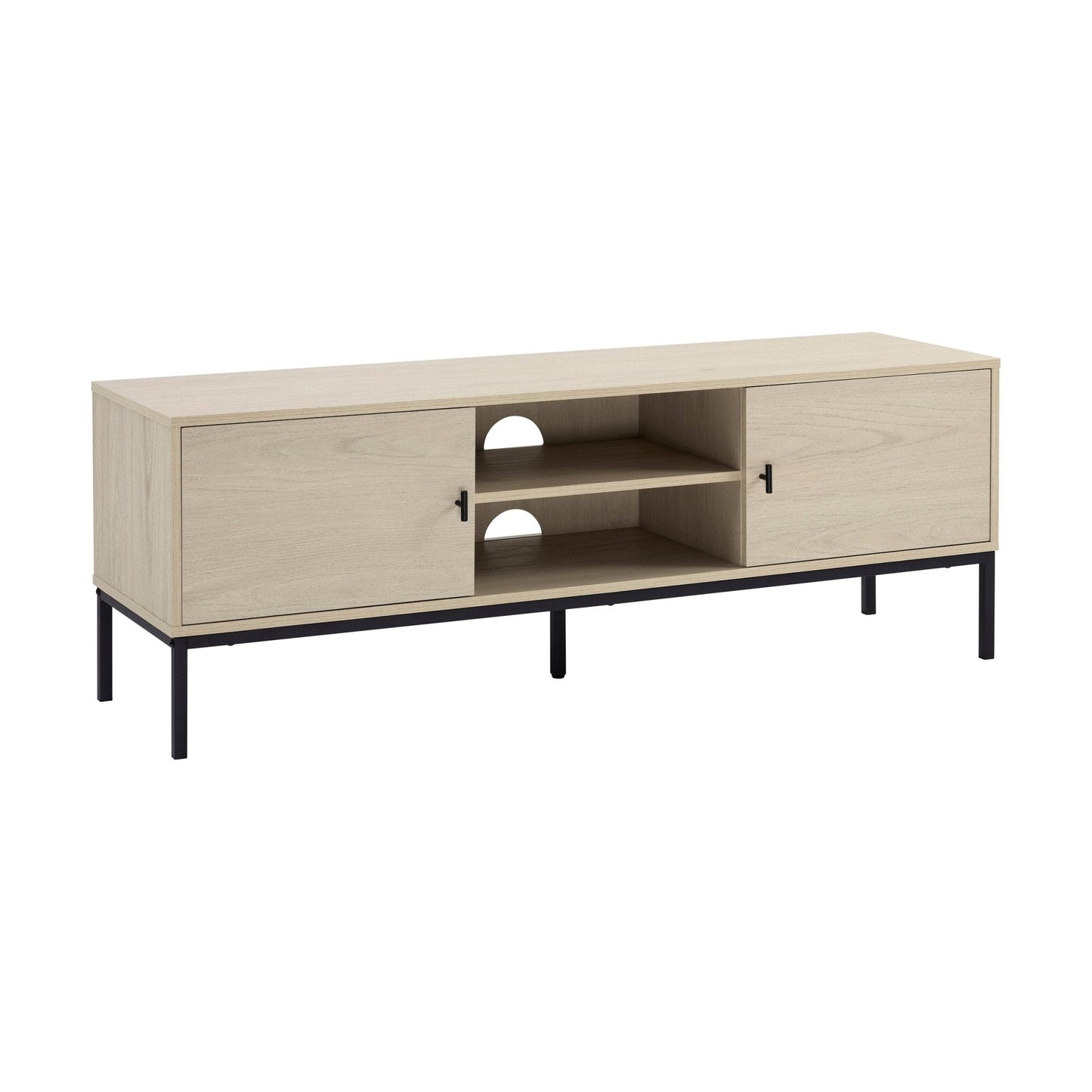 DUS-CC2-00285 Grade-B Dusk Willow 140cm TV Unit - Light Wood RRP £134.00