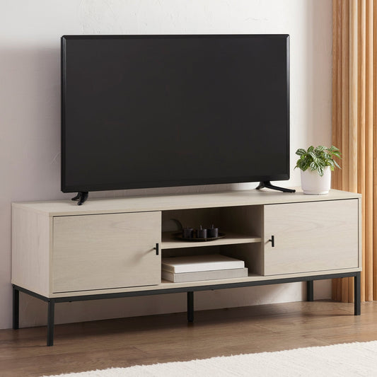 DUS-CC2-00285 Grade-B Dusk Willow 140cm TV Unit - Light Wood RRP £134.00