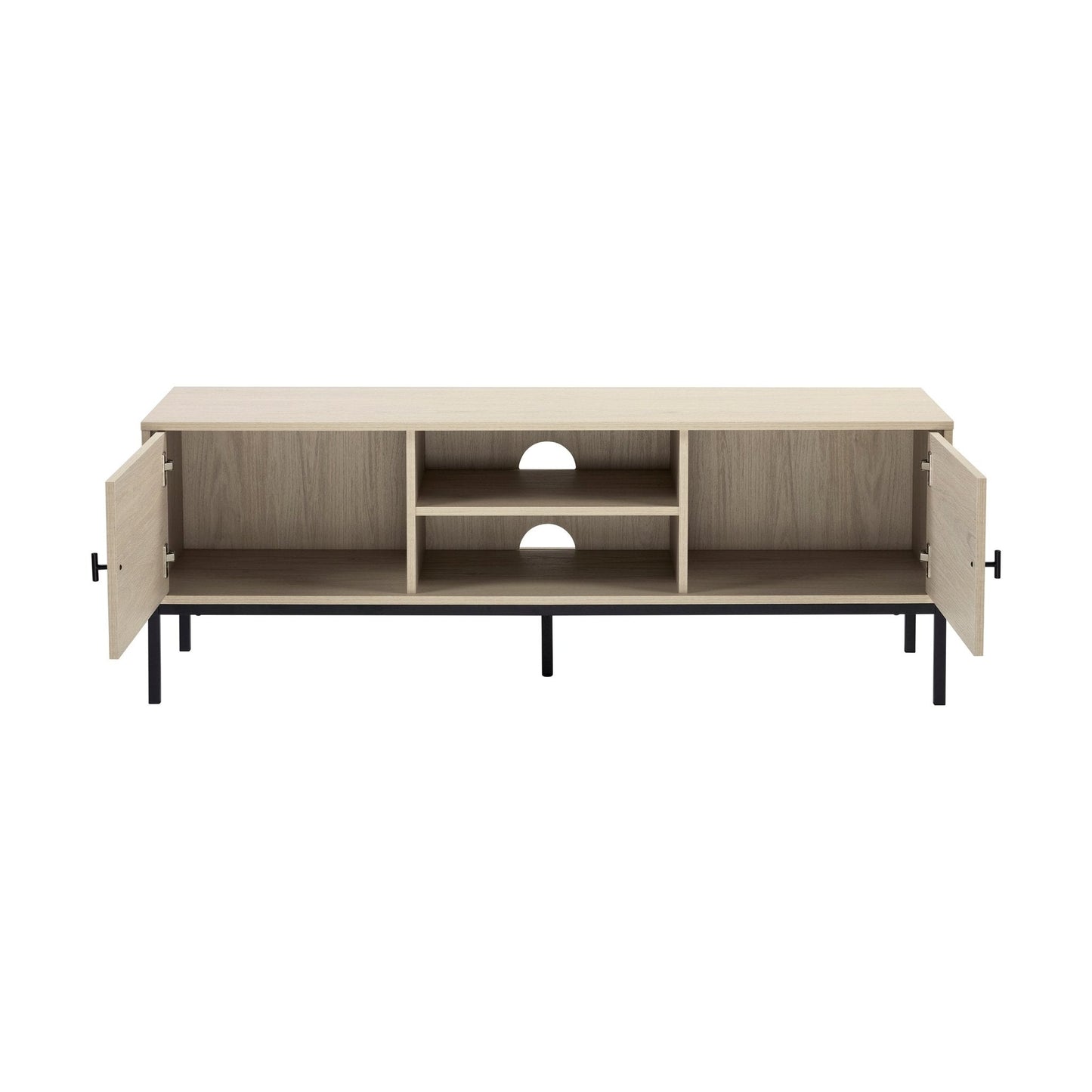 DUS-CC2-03458 Grade-BER Dusk Willow 140cm TV Unit - Light Wood RRP £97.00