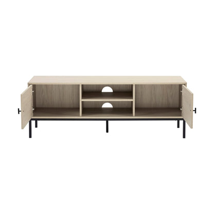 DUS-CC2-03458 Grade-BER Dusk Willow 140cm TV Unit - Light Wood RRP £97.00