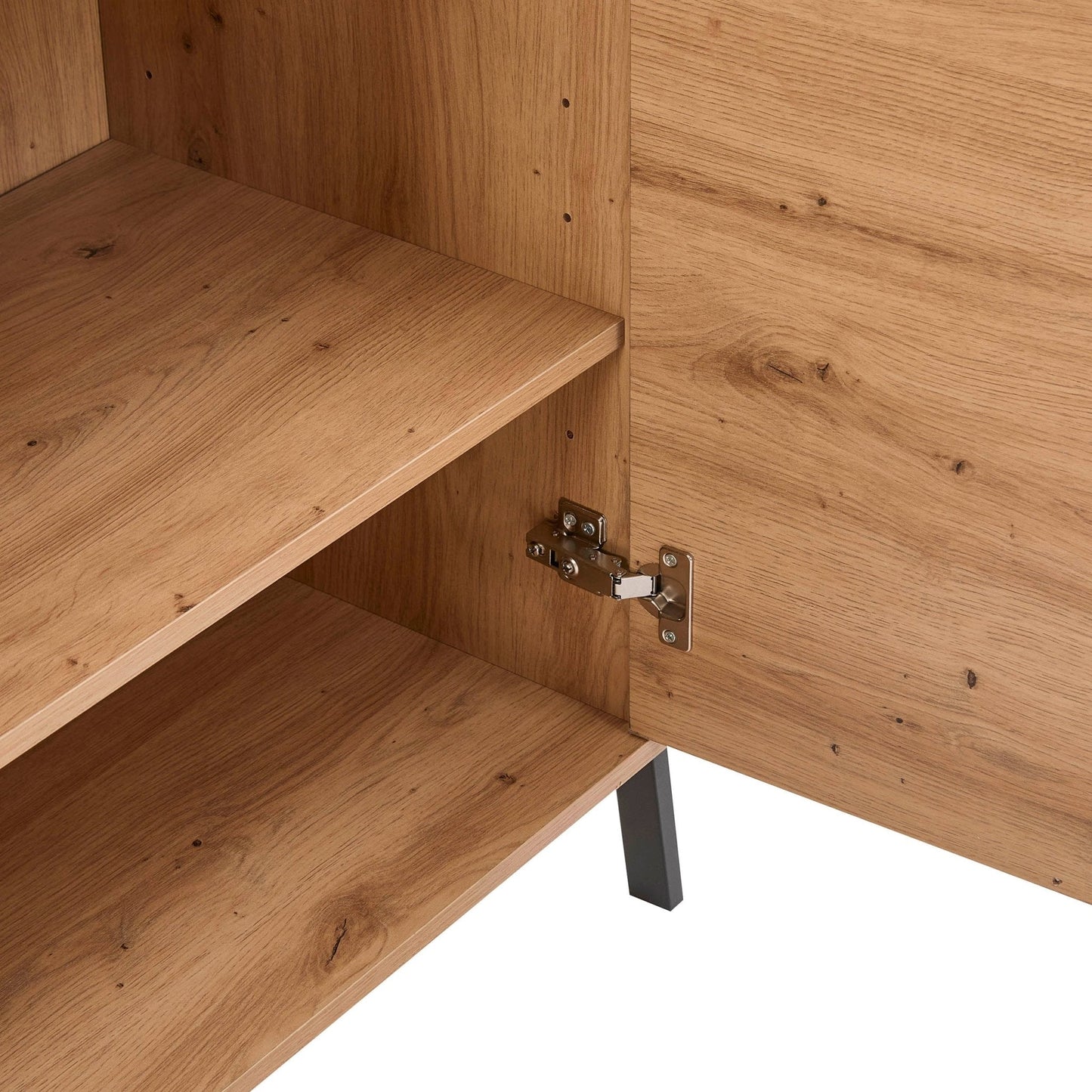 DUS-CC2-00093 Grade-B Dusk Willow Shoe Storage Bench - Oak Effect RRP £45.00