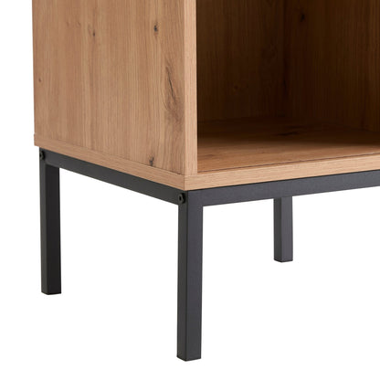 DUS-CC2-00094 Grade-B Dusk Willow Shoe Storage Bench - Oak Effect RRP £45.00