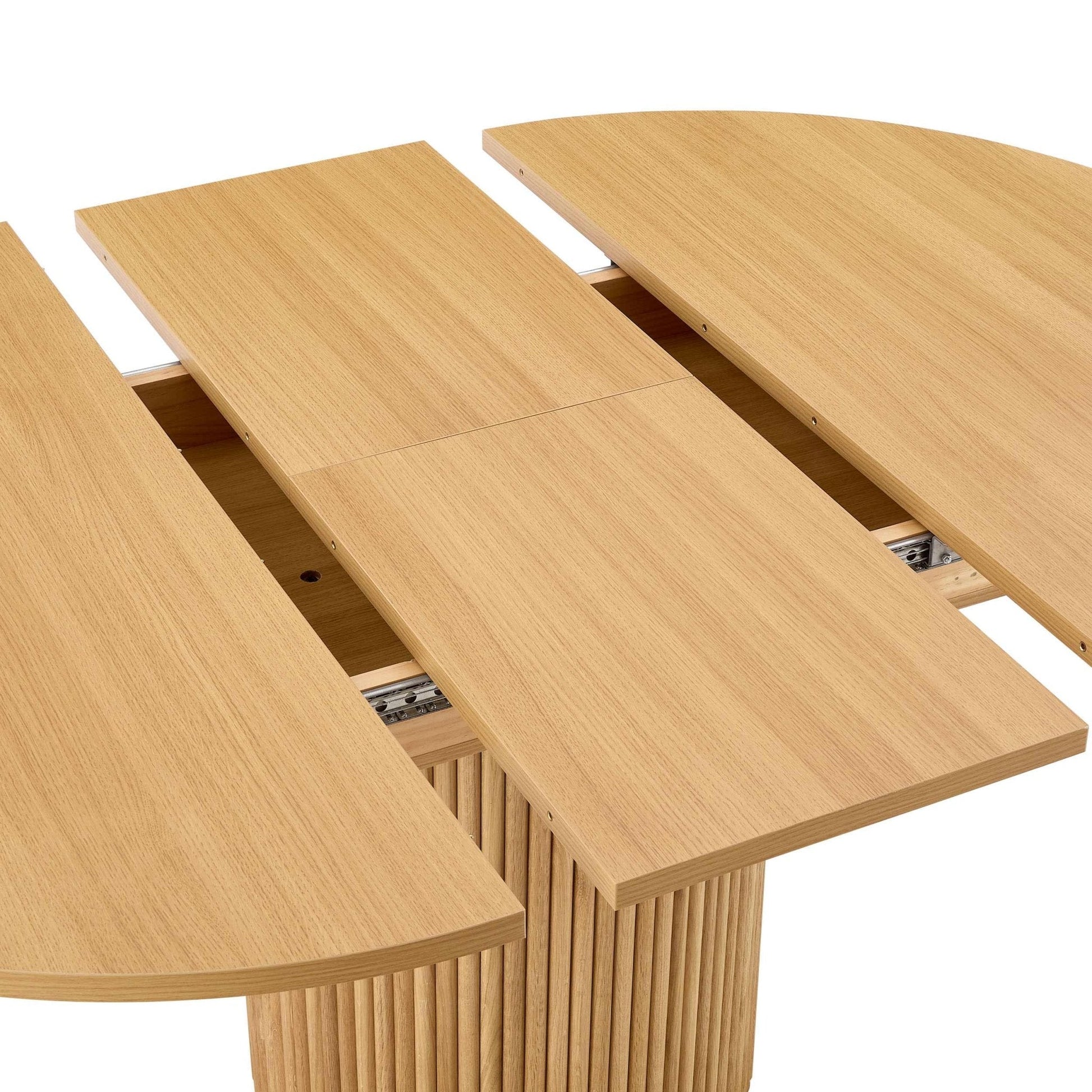 Dusk Hattie Grade B Light Wood Oval Extendable 4-6 Seater Dining Table RRP £404