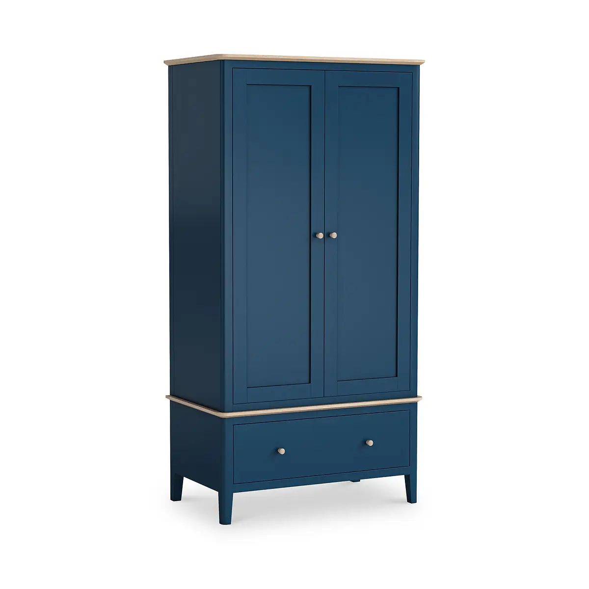 Roseland Grade B Furniture Penrose Navy Gents Double Wardrobe RRP £695