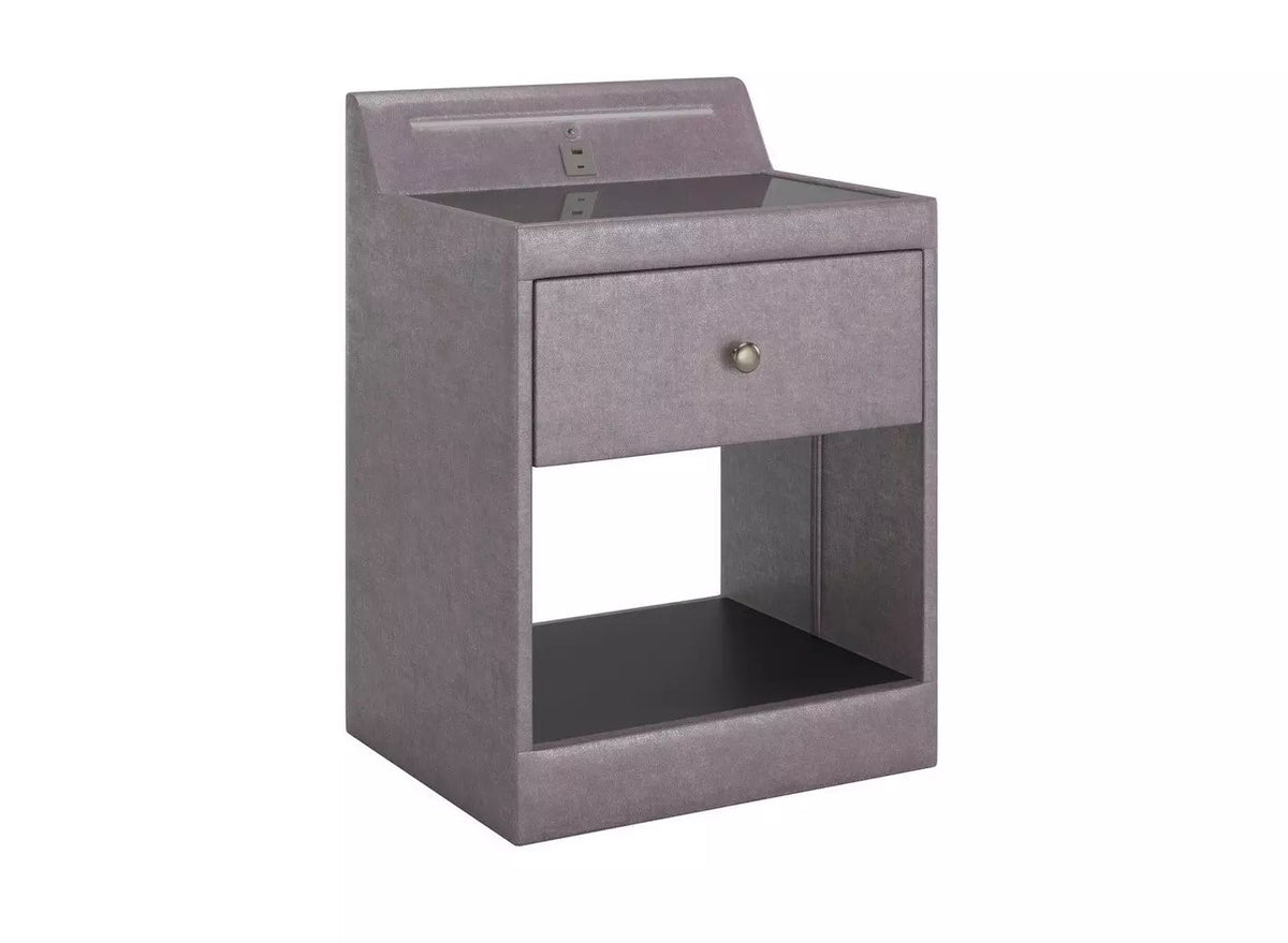 DRE-FUR-00332 Grade-C0 Dreams Yokohama Velvet-Finish USB Charging Bedside RRP £279.00