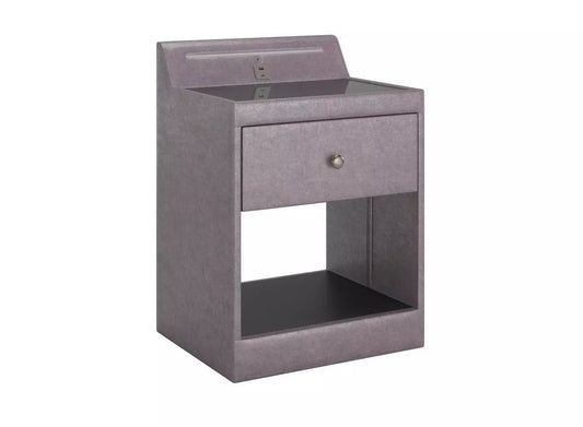 DRE-FUR-00332 Grade-C0 Dreams Yokohama Velvet-Finish USB Charging Bedside RRP £279.00