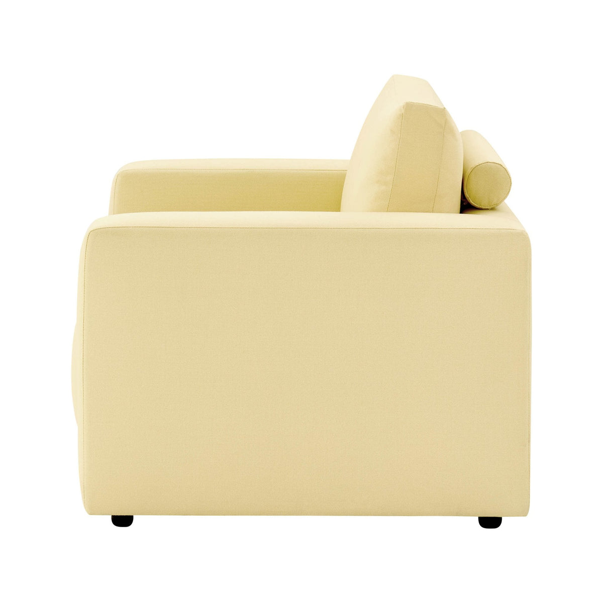 Dusk Chicago Grade B Butter Yellow Velvet Loveseat RRP £329