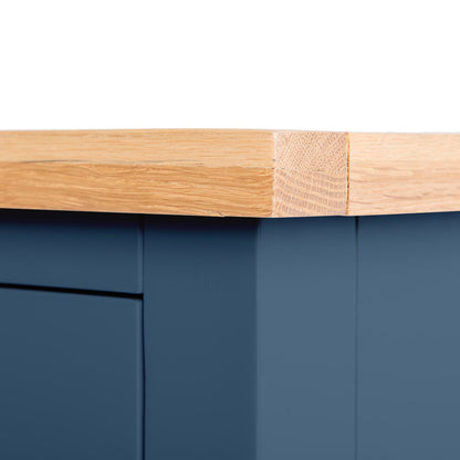 ROS-OUT-00048 Grade-C0 Roseland Furniture Farrow Navy Extra Large Sideboard RRP £399.95