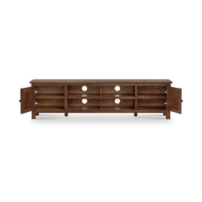 Roseland Grade B Furniture Duchy Dark Brown Acacia 180cm Extra Wide TV Stand RRP £340