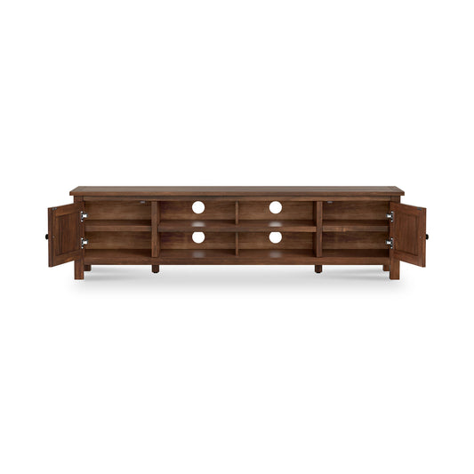 Roseland Grade B Furniture Duchy Dark Brown Acacia 180cm Extra Wide TV Stand RRP £340
