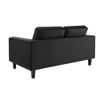 Dusk Soho Grade B Ink Velvet 2 Seater Sofa RRP £459