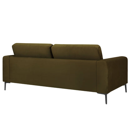 Dusk Malibu Grade B Rich Green Velvet 3 Seater Sofa RRP £404