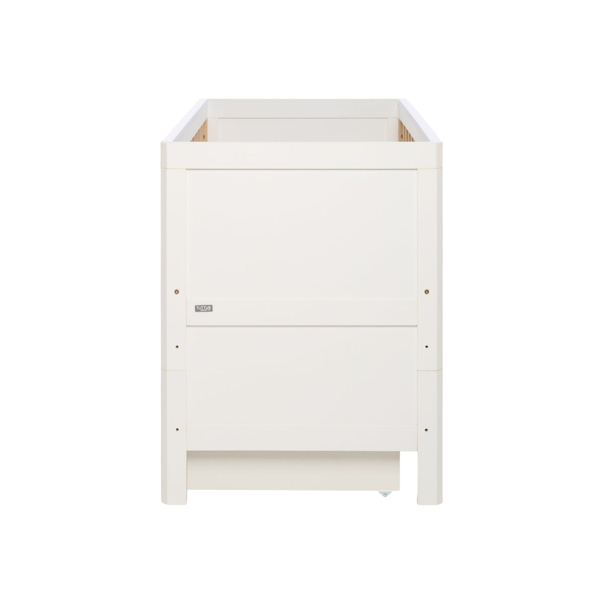 Tutti Bambini Grade B Riley Mini 3 in 1 Cot Bed - White & Maple Oak RRP £229