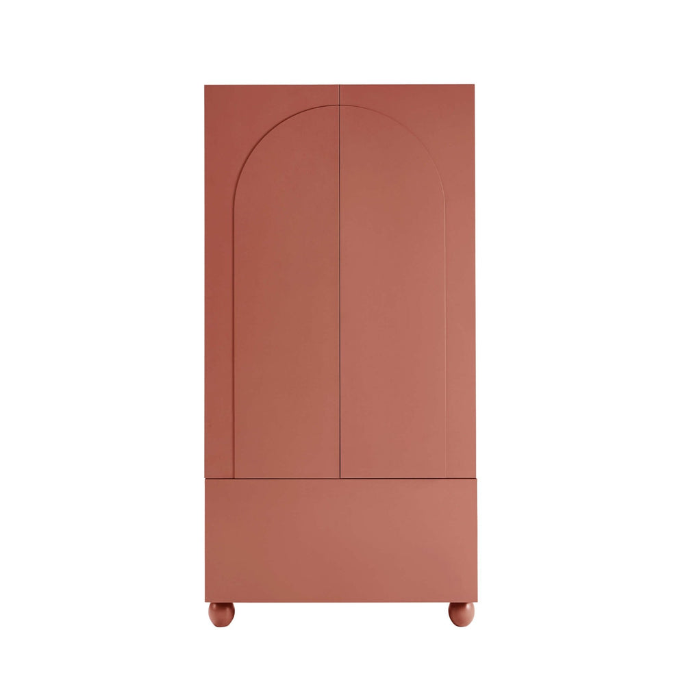 Dusk Rachel Grade B Terracotta Arch Front 2 Door Wardrobe with Drawer RRP £269